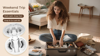 What I Pack for a Weekend Trip: The Snap & Go Lash Kit - Lashview Lashes