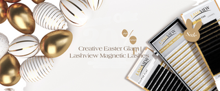 Creative Easter Glam | Lashview Magnetic Lashes & Press-on Nails