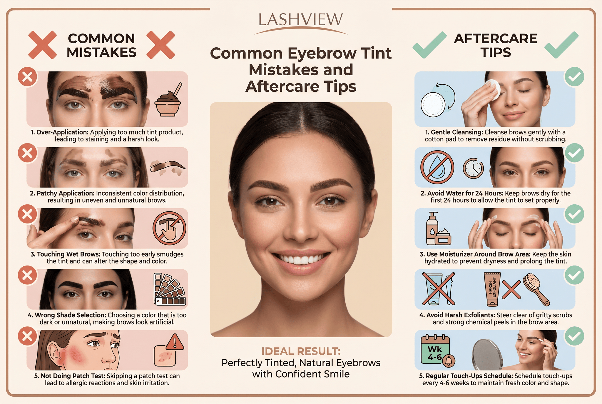 Common Eyebrow Tint Mistakes and Aftercare Tips for Longer-Lasting Results - Lashview Lashes