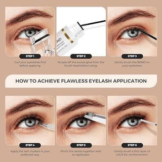 LASHVIEW Lash Extensions with bond & seal 168pcs D Curl Lash Clusters Natural Look Super Thin Band & Soft Lashes Reusable 9-16mm MIX(56D)