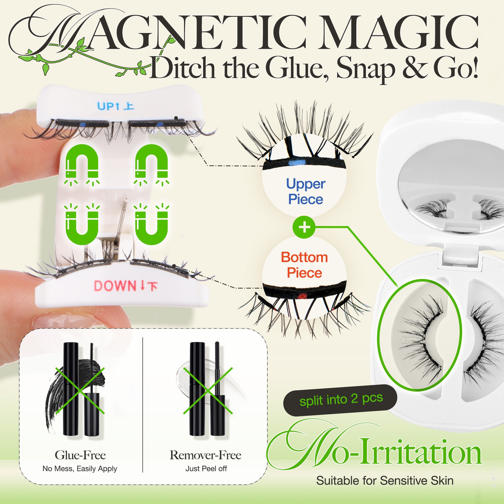 Lashview Natural Lightweight Soft Magnetic Eyelashes