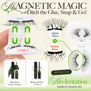 LASHVIEW Reusable Soft Magnetic Eyelashes without Eyeliner