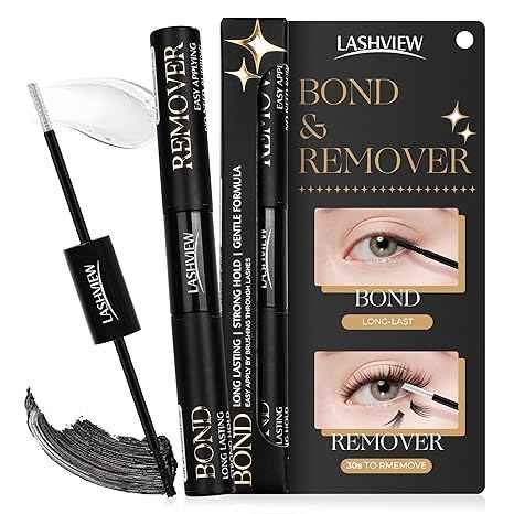 LASHVIEW 2 in 1 Lash Bond and Remover for DIY Cluster Lashes Lower irritation Cluster Adhesives 48h+ Lasting Time - Lashview Lashes