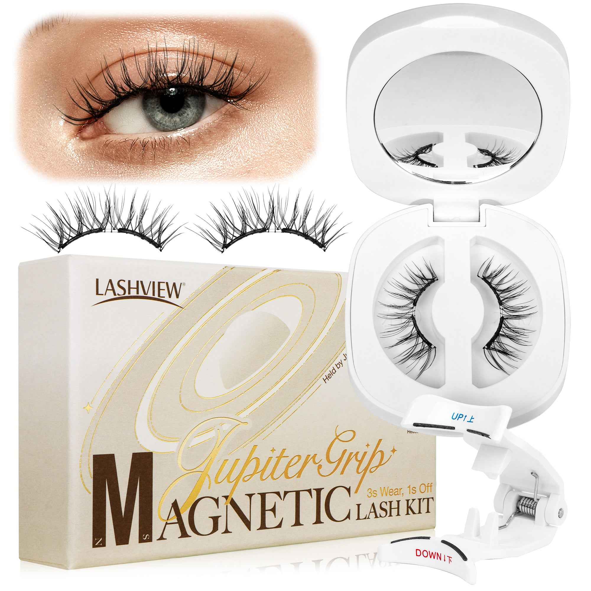 Lashview Glue-free Soft Magnetic Lashes with Applicator