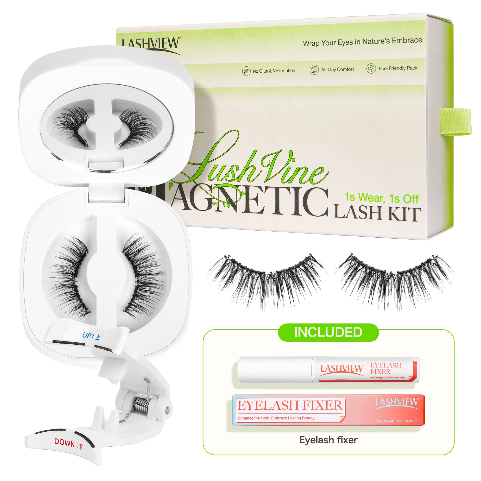 LASHVIEW Soft Magnetic Eyelashes with Applicator - Lashview Lashes