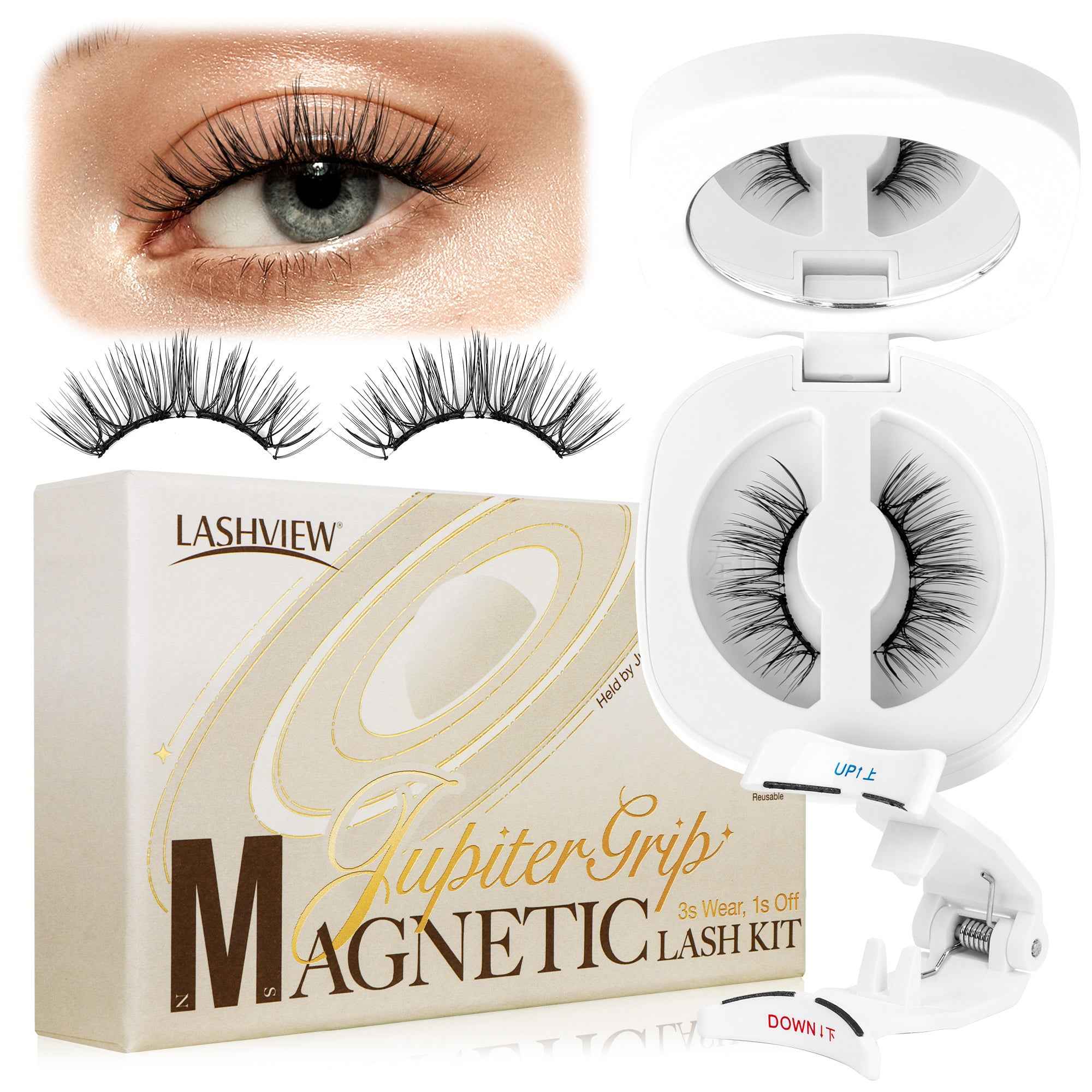 Lashview Natural Soft Magnetic Eyelashes Easy to Apply