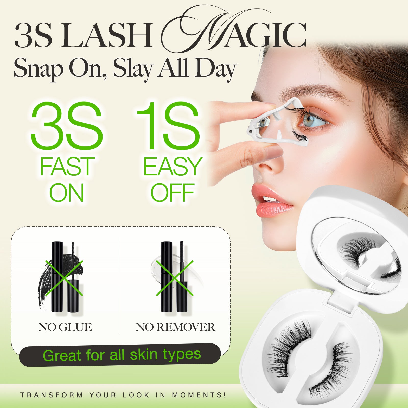 LASHVIEW Soft Magnetic Eyelashes with Applicator - Lashview Lashes