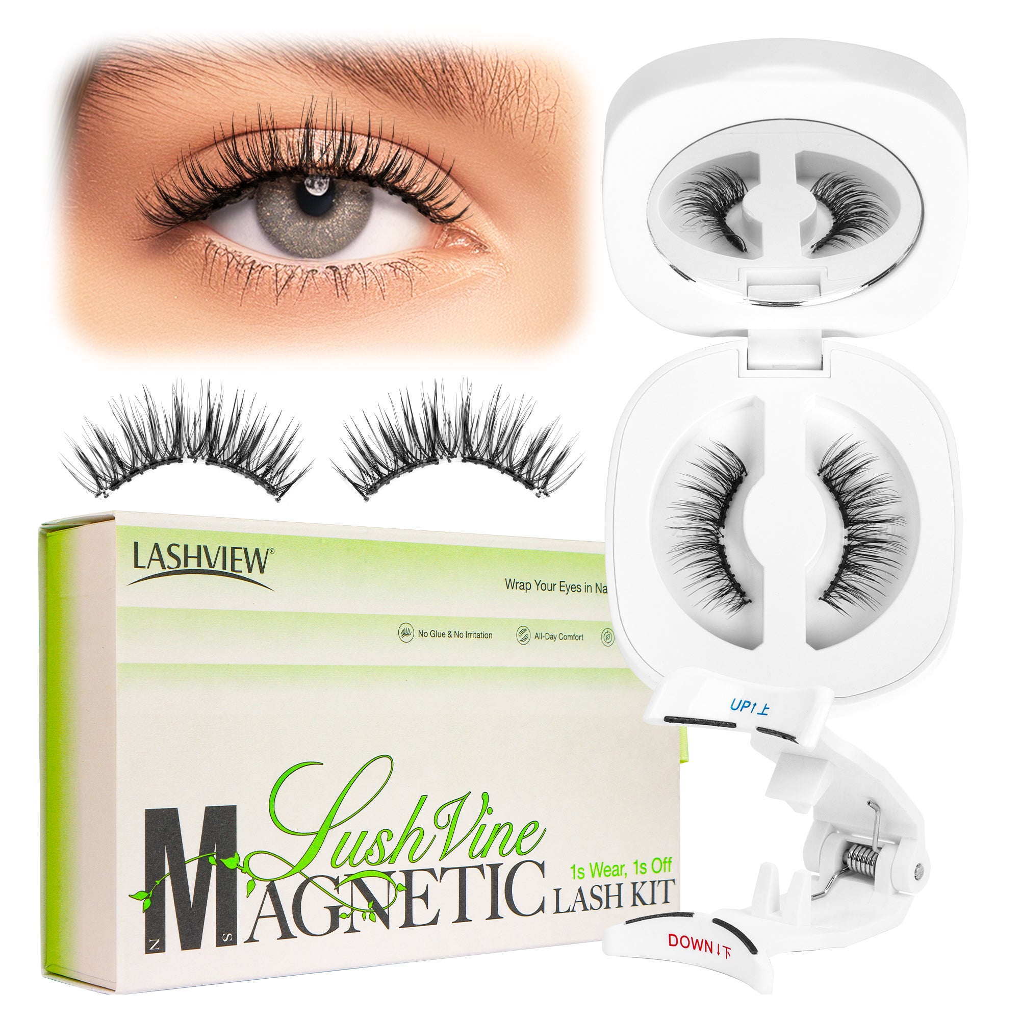 LASHVIEW Soft Magnetic Eyelashes with Applicator - Lashview Lashes