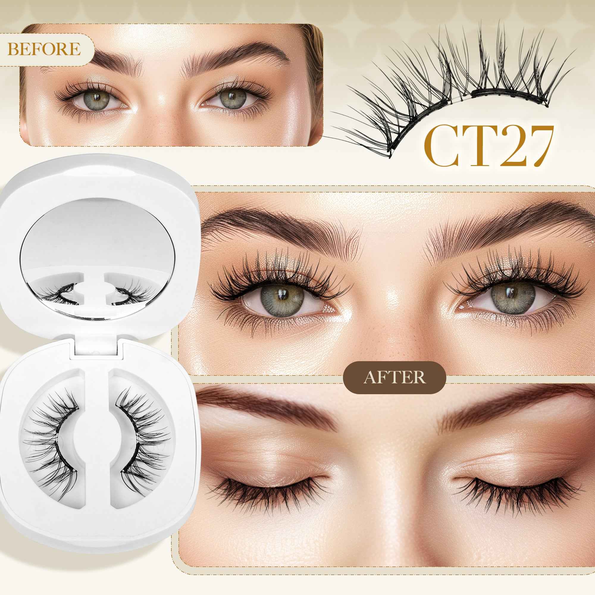Lashview Glue-free Soft Magnetic Lashes with Applicator