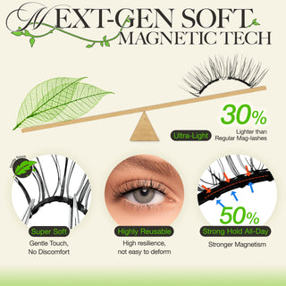 LASHVIEW Reusable Soft Magnetic Eyelashes without Eyeliner