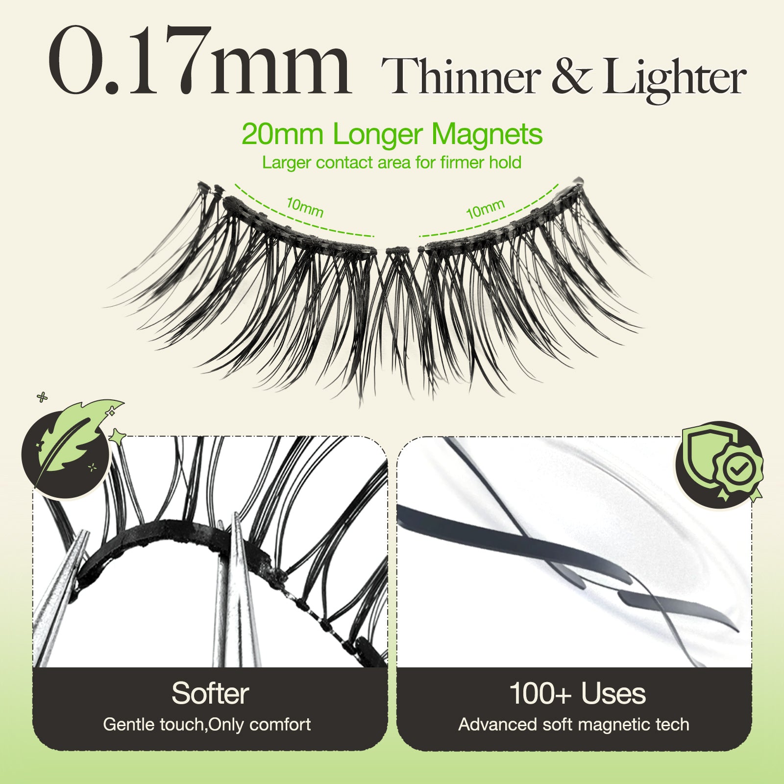 LASHVIEW Soft Magnetic Eyelashes with Applicator - Lashview Lashes