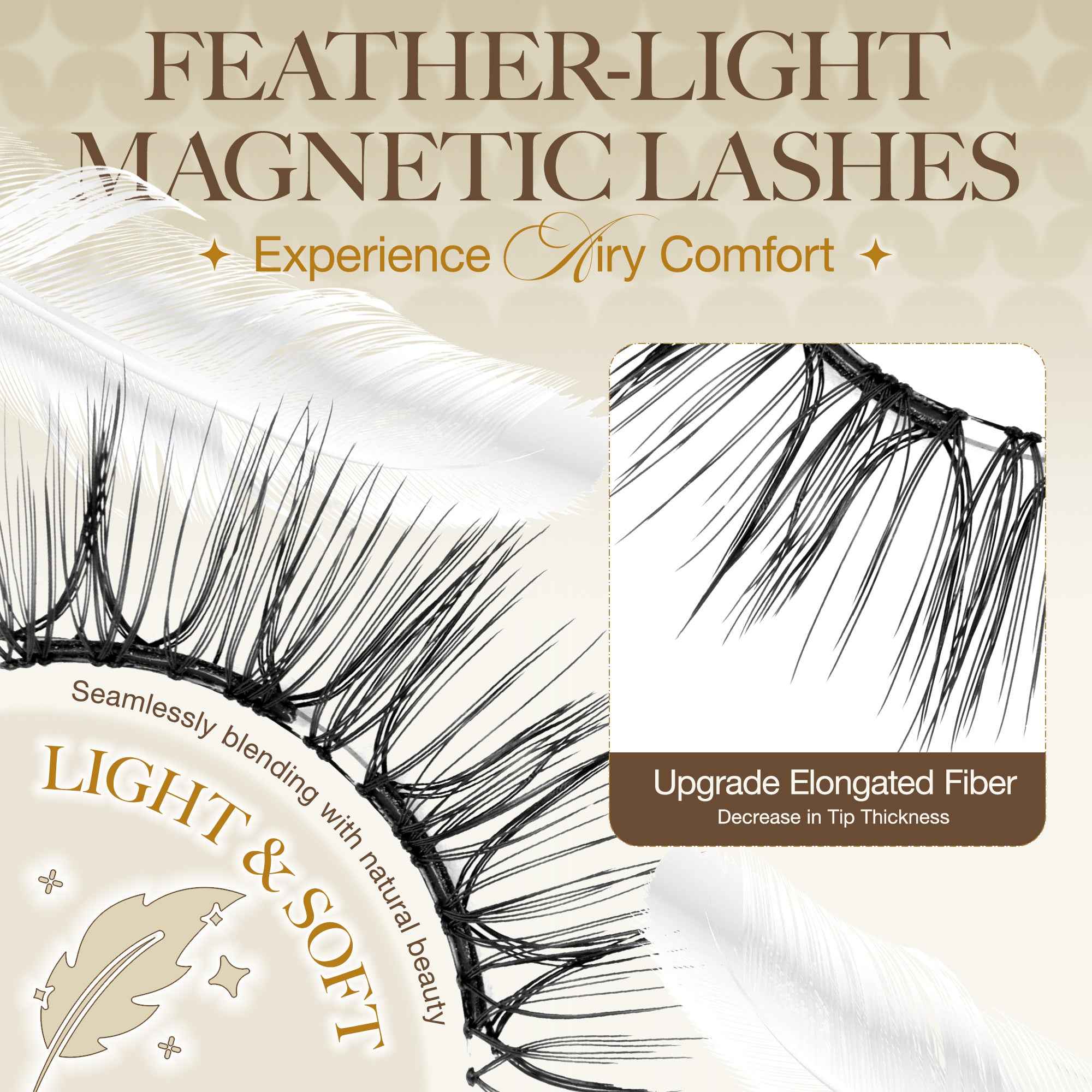 Lashview Natural Soft Magnetic Eyelashes Easy to Apply