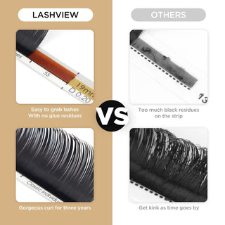 Lashview 0.15/0.20 C mix Classic Eyelash Extensions