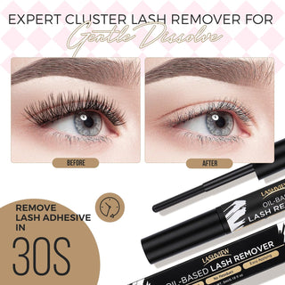 LASHVIEW Natural & Volume Effect DIY Eyelash Extension Kit Individual Cluster Lashes with Glue Reusable Segmented Eyelashes (30&40D)