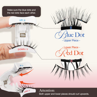 Lashview Soft Magnetic Eyelash Kit with All-in-One Applicator Reusable No Glue Needed Perfect for Sensitive skin Makeup Lash Extensions