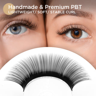 LASHVIEW 8-15mm Mixed Classic Eyelash Extensions Premium Permanent Individual Eyelashes Natural Effect Salon Use Lashes