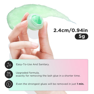 LASHVIEW 10pcs/lot Cream Removers for Eyelash Extensions 5g