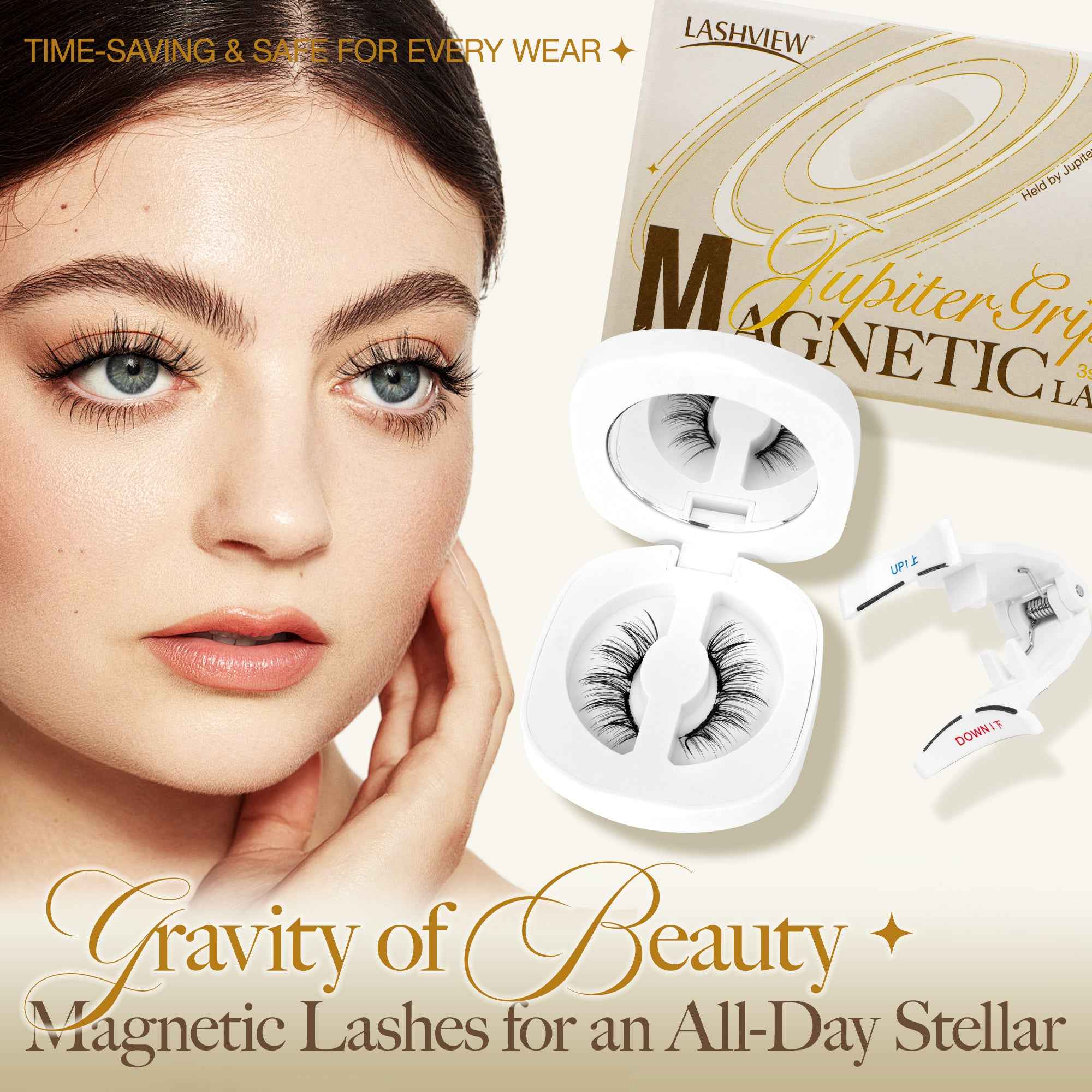 Lashview Natural Soft Magnetic Eyelashes Easy to Apply