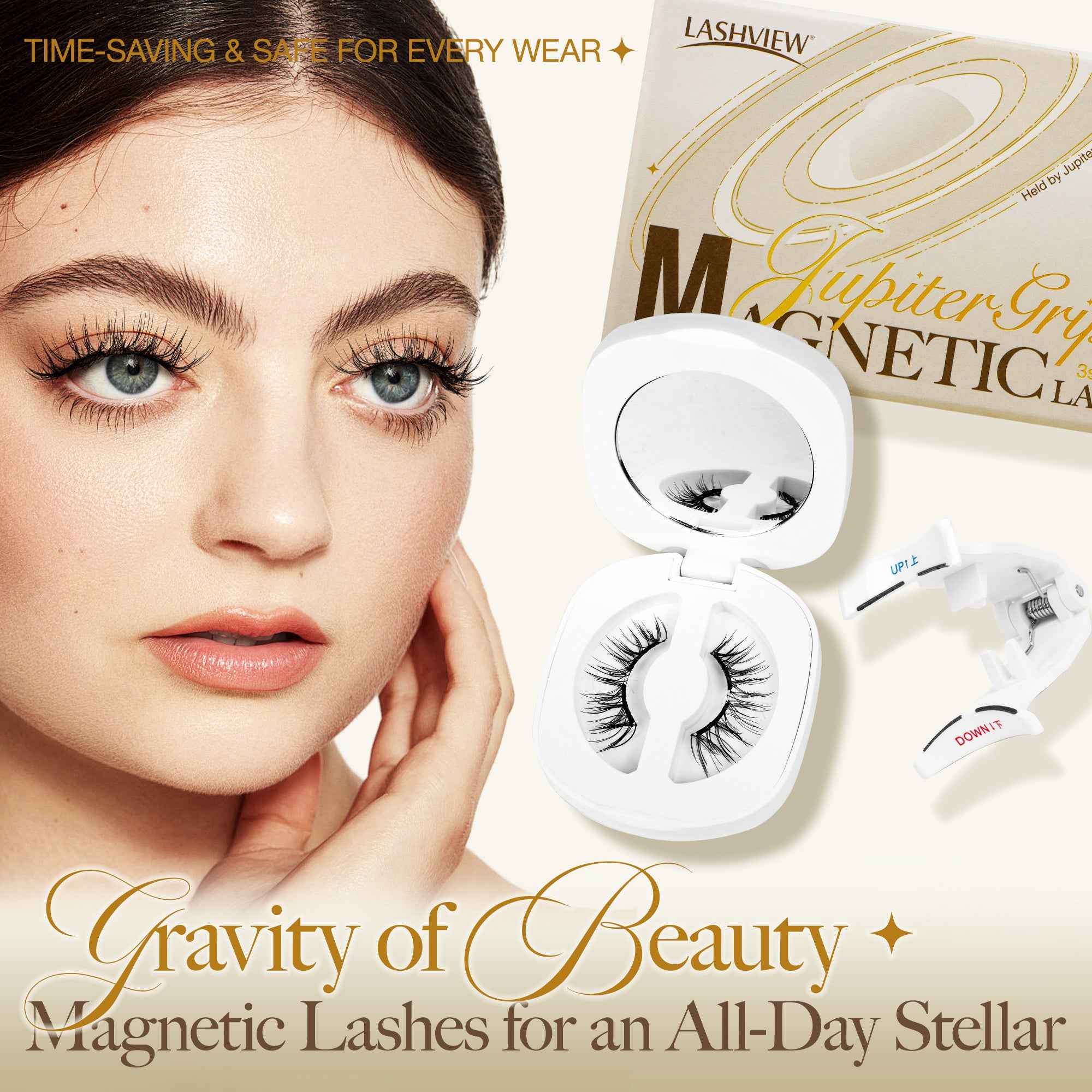 Lashview Glue-free Soft Magnetic Lashes with Applicator