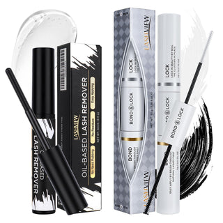 LASHVIEW Flutter Frenzy Diy Lash Extension Kit Cluster Eyelash Extension Kit,Individual Lashes Kit,Cluster Lashes with Lash Bond and Seal,Lash Glue Remover and Lash Applicator (56D/40D/30D)