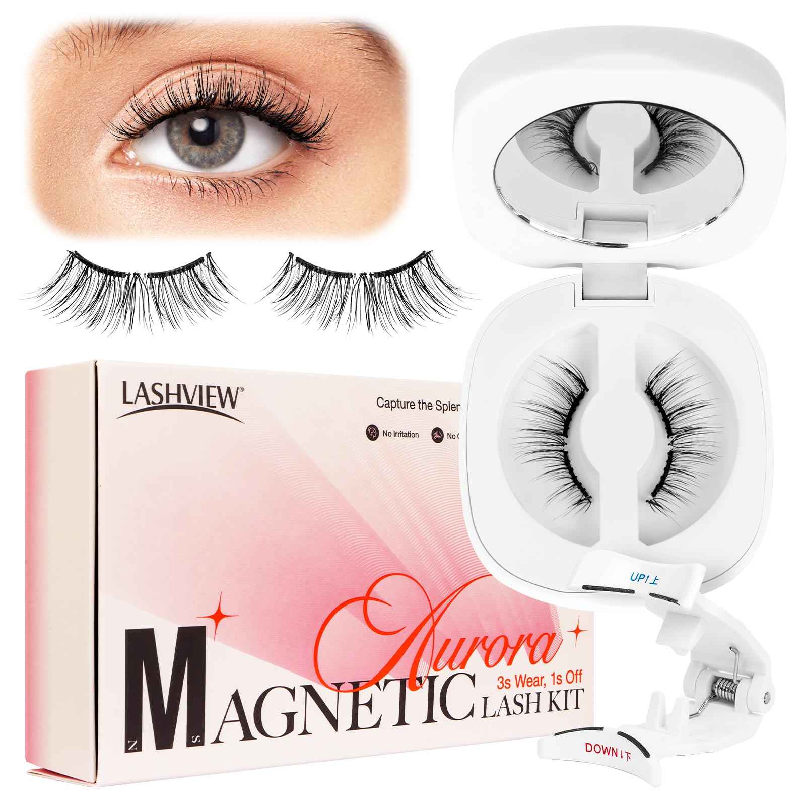 Lashview Soft Magnetic Eyelashes All - in - One Kit - Lashview Lashes