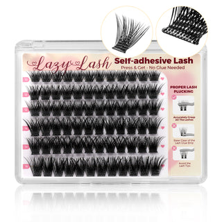 Lashview Self adhesive DIY Lash Extentions with Clear Glue Band Easy to Apply