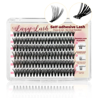 Lashview Self adhesive DIY Lash Extentions with Clear Glue Band Easy to Apply